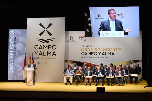 El jefe del Ejecutivo regional, Emiliano García-Page, preside los Premios Gran Selección ‘Campo y Alma’.