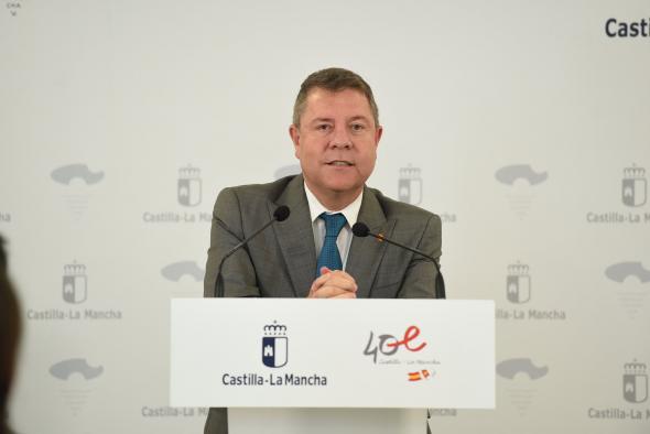 García-Page presume de que Castilla-La Mancha sea la región que más ha bajado la tasa de paro del país desde el año 2015